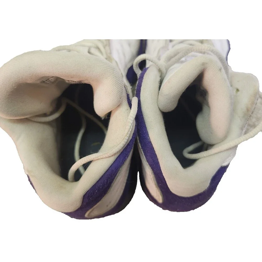 Nike Air Jordan 13 Retro Lakers GS Boys 6Y White Purple Leather Basketball Shoes